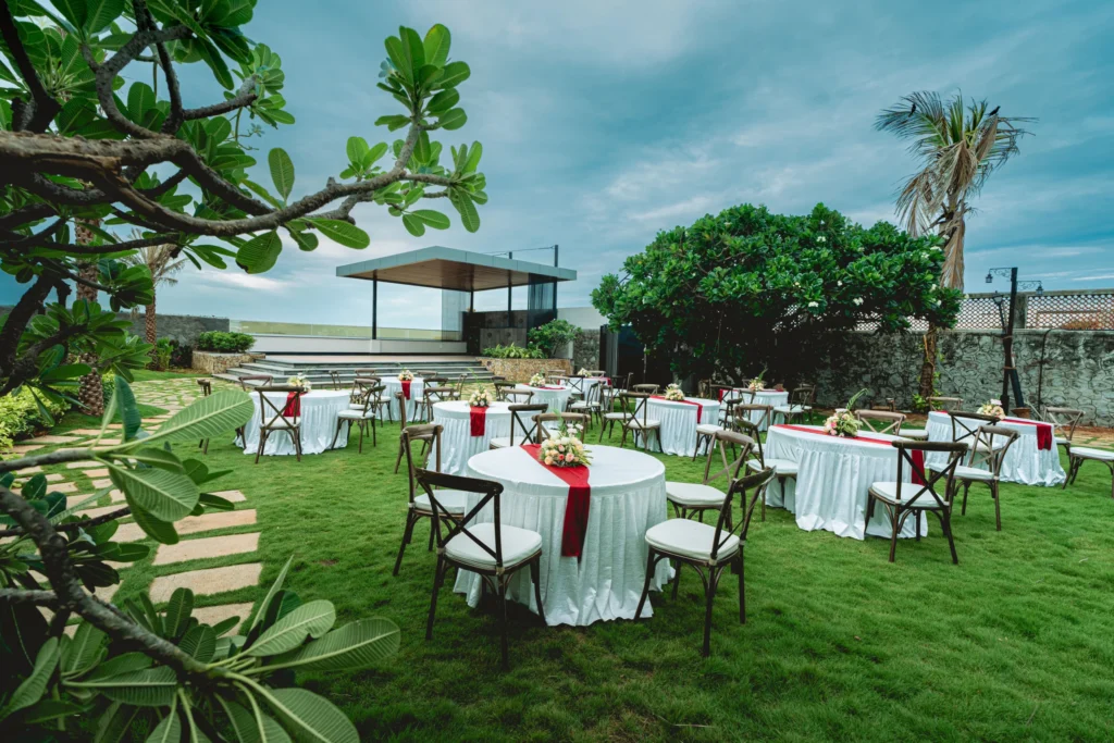 Premium wedding resort venue with ocean-facing celebration spaces