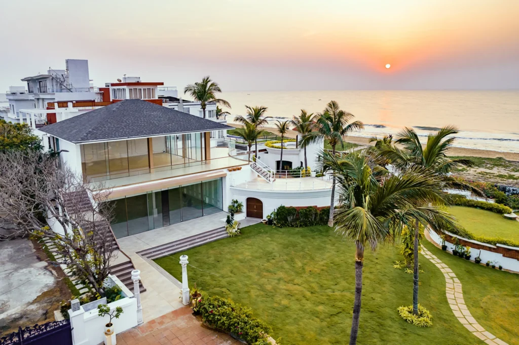 Glass House wedding venue with beachfront views and elegant banquet hall Chennai